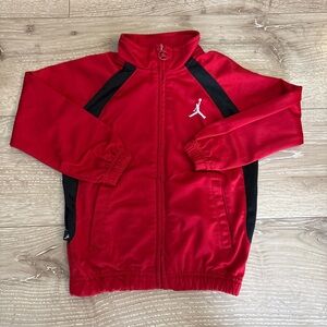 Toddler Red and Black Jordan Track Jacket